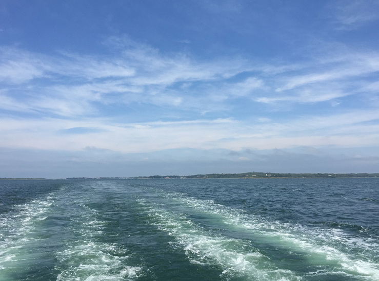Water - wake from the ferry, Woods Hole, MA
